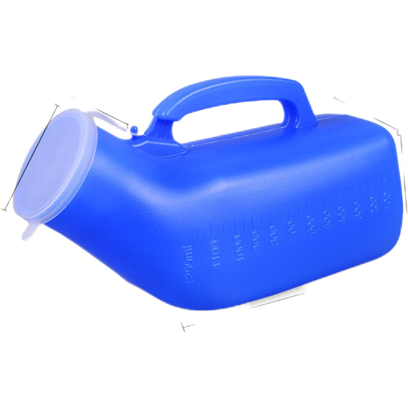 Wholesale 1200ml urinal men's portable large capacity night pot for the elderly adult urinal bed urinal with lid