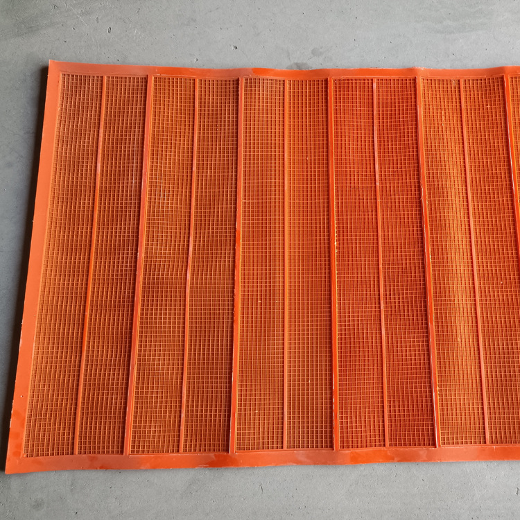 Edge-wrapped polyurethane screen mesh mining coal preparation plant vibrating screen sand stone coal iron powder filter composite plastic mesh
