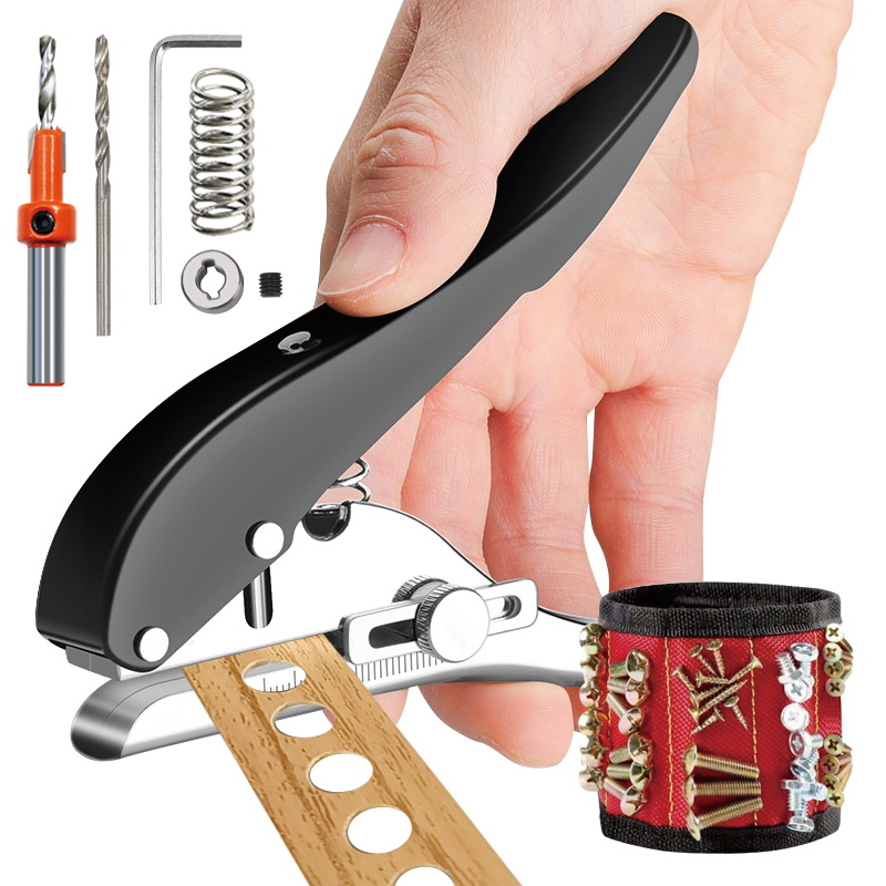 Hand-held punching machine New Edge banding puncher flat oblique woodworking punching pliers metal handle smooth and not easy to break