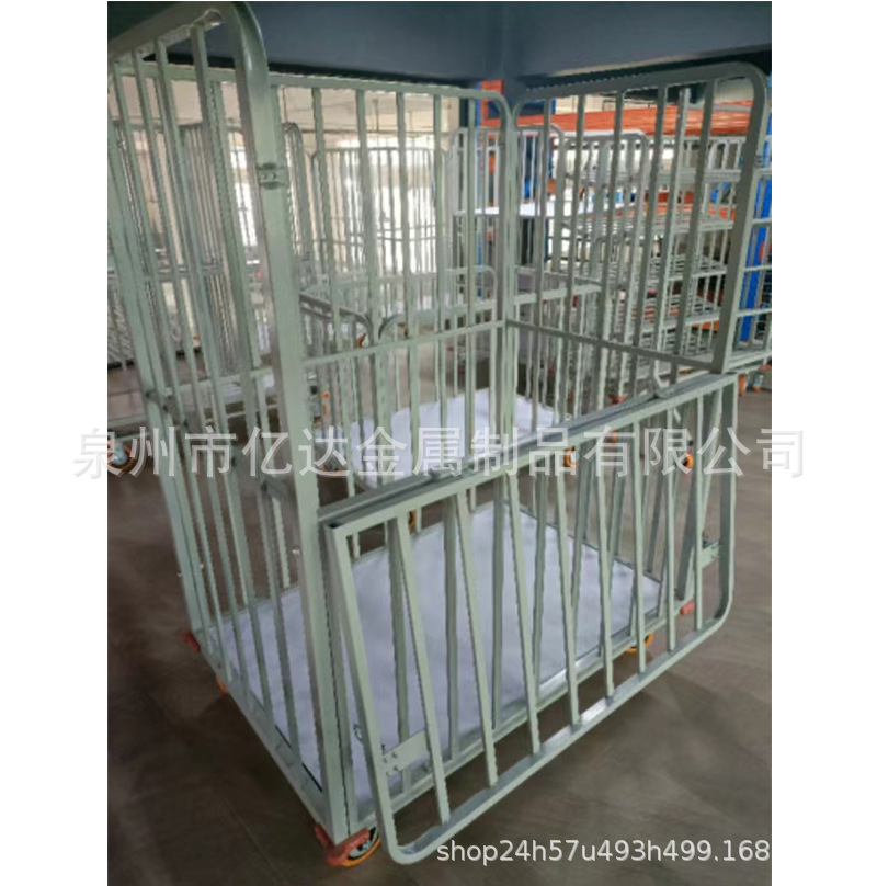Half-door Fence Cart Large Cart Clothing Turnover Cart Trolley Full Door Large Cart 1200*800*1600