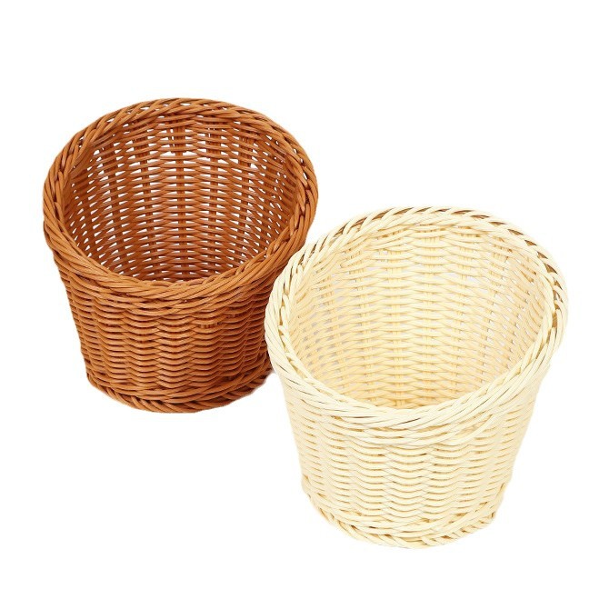 Green vegetables lettuce barrel side dish plate creative ingredients basket special imitation rattan dish tableware commercial