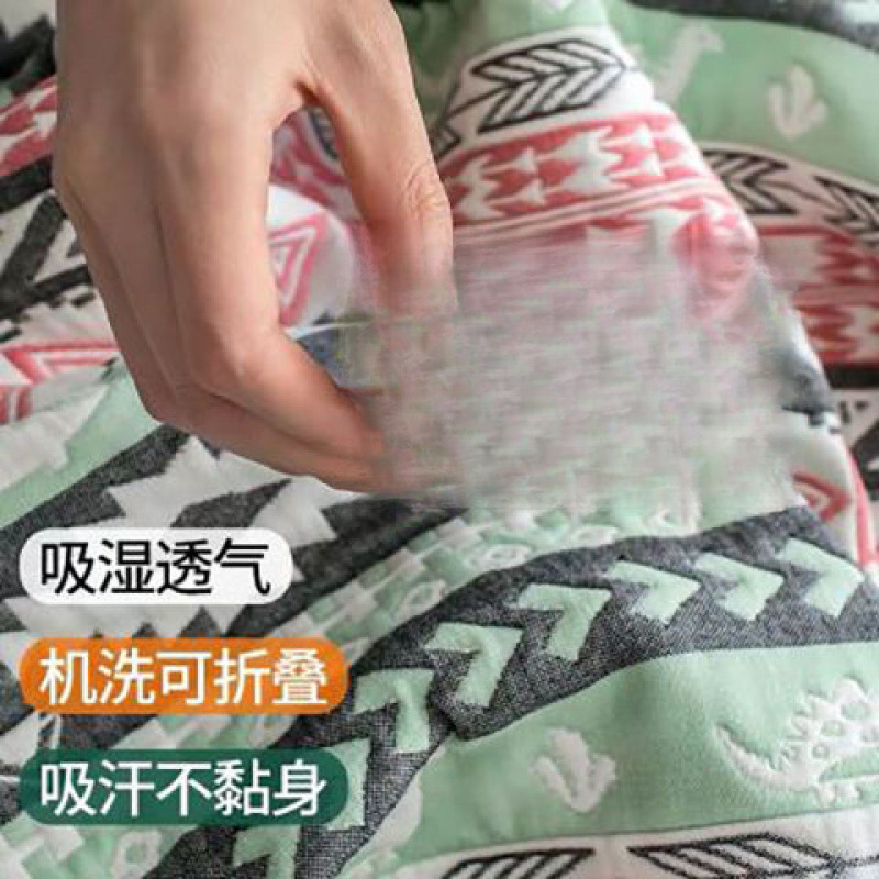 Pure Cotton Six-Layer Gauze Soft Mat for Infants, Students, Adults, Double Air-Conditioned Room, Non-Yazan Coarse Cloth Bed Sheetss