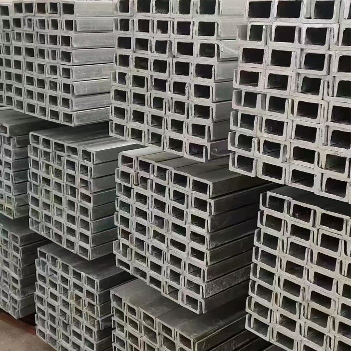 Shandong In-Stock C-Shaped and U-Shaped Steel Structure Curtain Wall Construction Project Hot-Dip Galvanized and Cold-Dip Galvanized Channel Steel Galvanized Channel