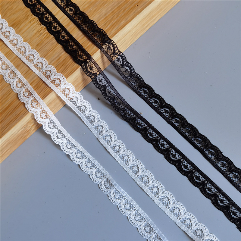 Foreign trade cross-border Taiwan production soft lace thin white handmade diy doll skirt lace accessories wide in stock