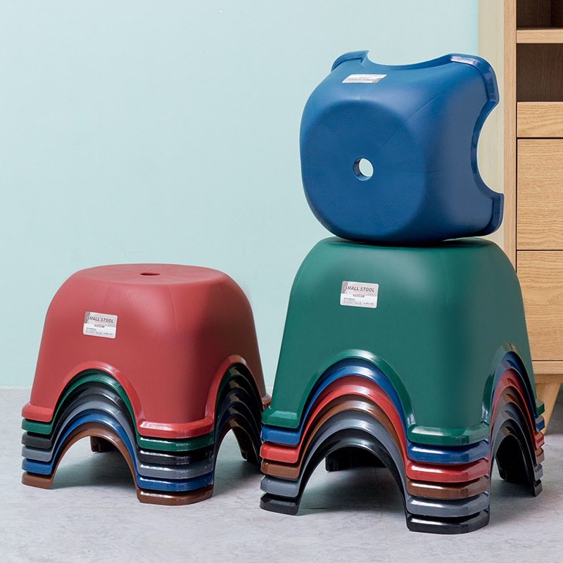 Household adult low stool small bench children's plastic small stool bathroom bath stool row stool shoe stool wholesale