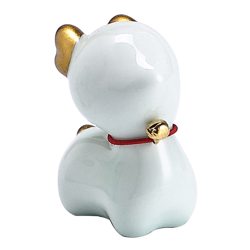 Creative Cute ceramic decoration deer animal micro landscape tea pet indoor desktop decoration tea set accessories small tea play