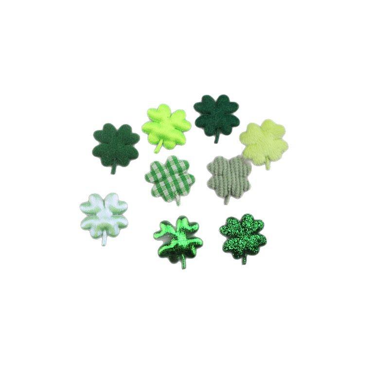 2cm Double-Sided Cloth Four-Leaf Clover Accessories DIY Hair Accessories Materials Clothing Shoes Socks Decoration Accessories