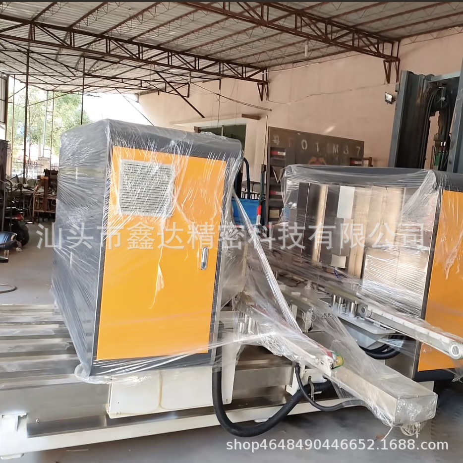 R1-R50Mm C1-C30Mm Automatic Four Grinding Head Chamfering Machine Cookware Glass Connecting Glass Cornering Machine