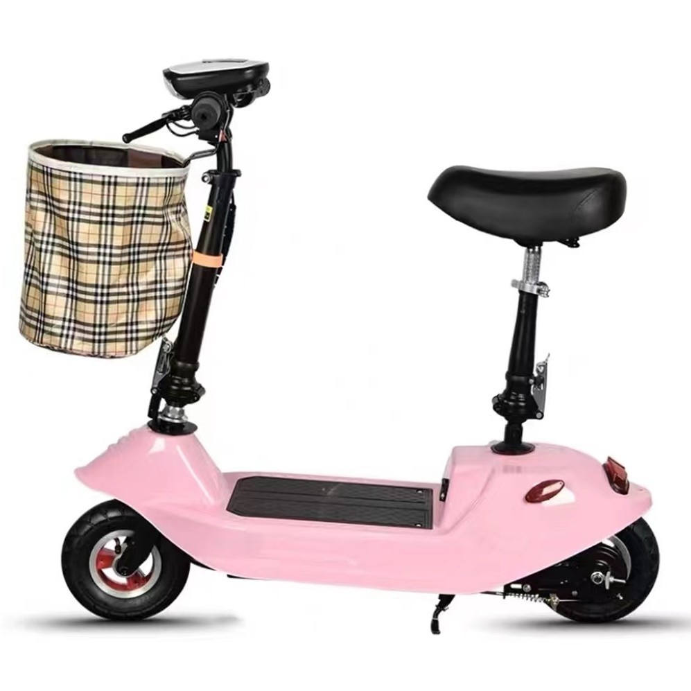 Small Dolphin Two-wheel Foldableing Electric Scooter for Men and Women Mini Mobility Leisure Battery Car