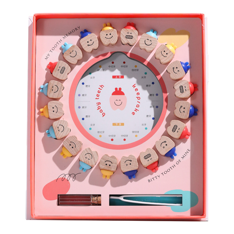 Children's nipple box commemorative girl's tooth storage box baby tooth change fetal hair collection boy's tooth box