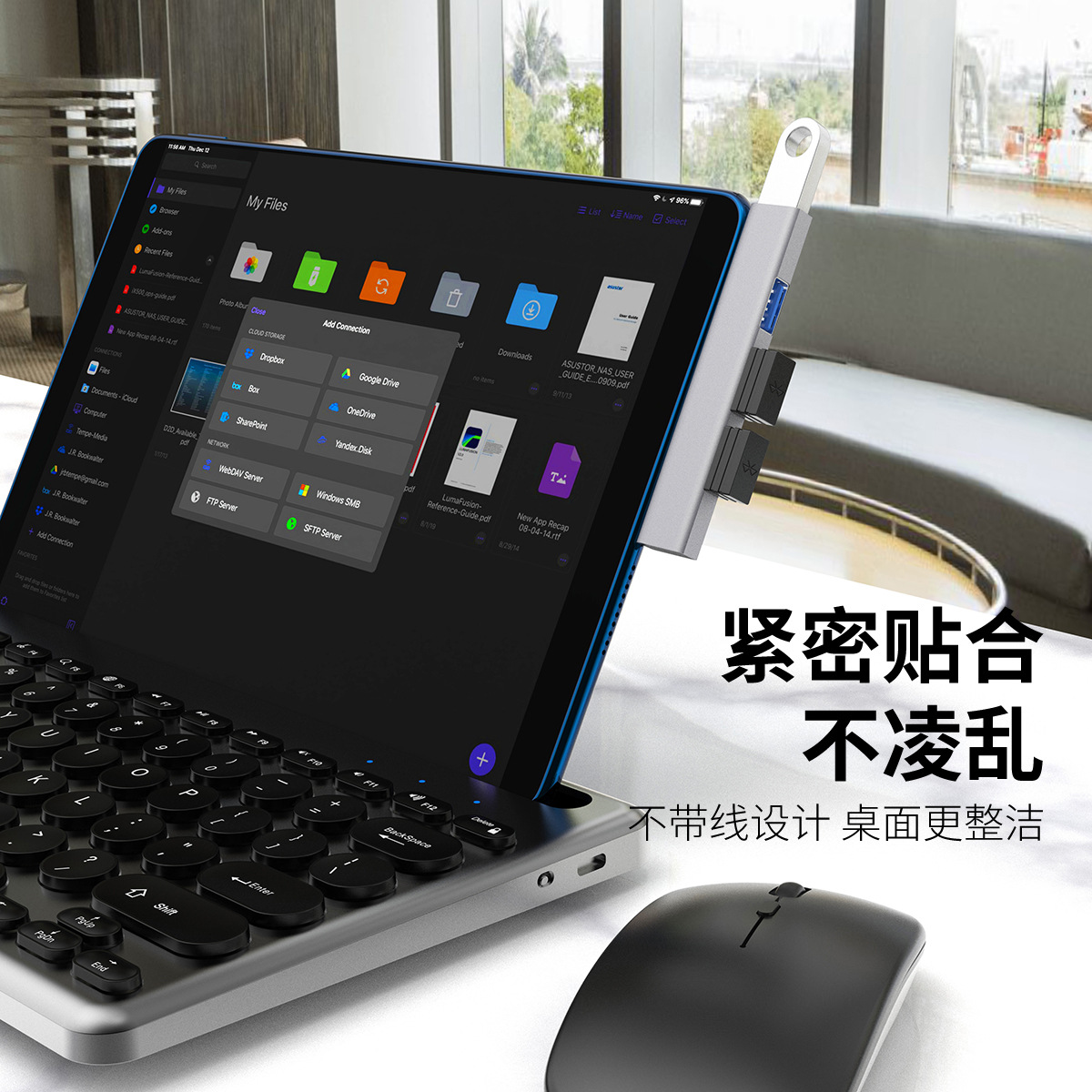 Computer aluminum alloy 3.0 notebook usb Multi-interface wireless HUB cable splitter typec extension expansion dock