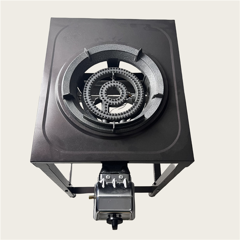 Medium-Pressure High-Power Stove with Shelf, Dual-Tube Dual-Rotating Dual-Electronic 24-Head 31A Flame-Out Protection Liquefied Gas Stove for Home Energy Saving