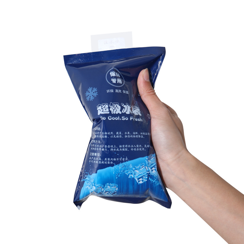 Manufacturer Wholesale Self-Priming Water-Filled Ice Bag Reusable Household Express Freezing Disposable Fresh-Keeping Cooling Food