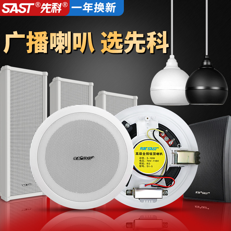 Потолочный динамик, потолковый аудио магазин, фиксированное давление, общественное вещание, фоновая музыка