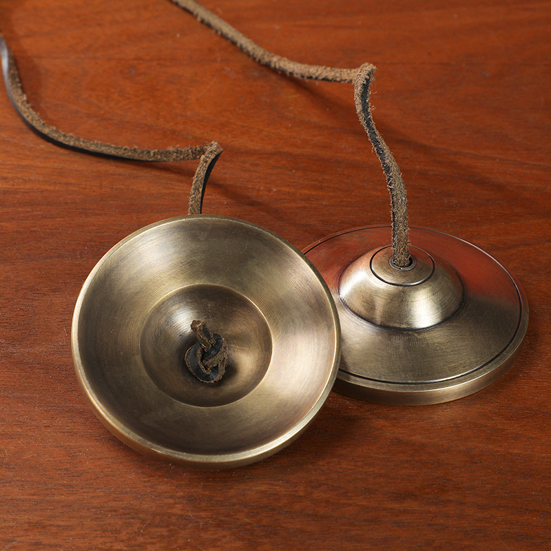 Ring Bells Nepal Handmade Bronze Ring Bells Ring Cymbals Box Tone Therapy Yoga Meditation Ding Xia Sound Crisp Bell
