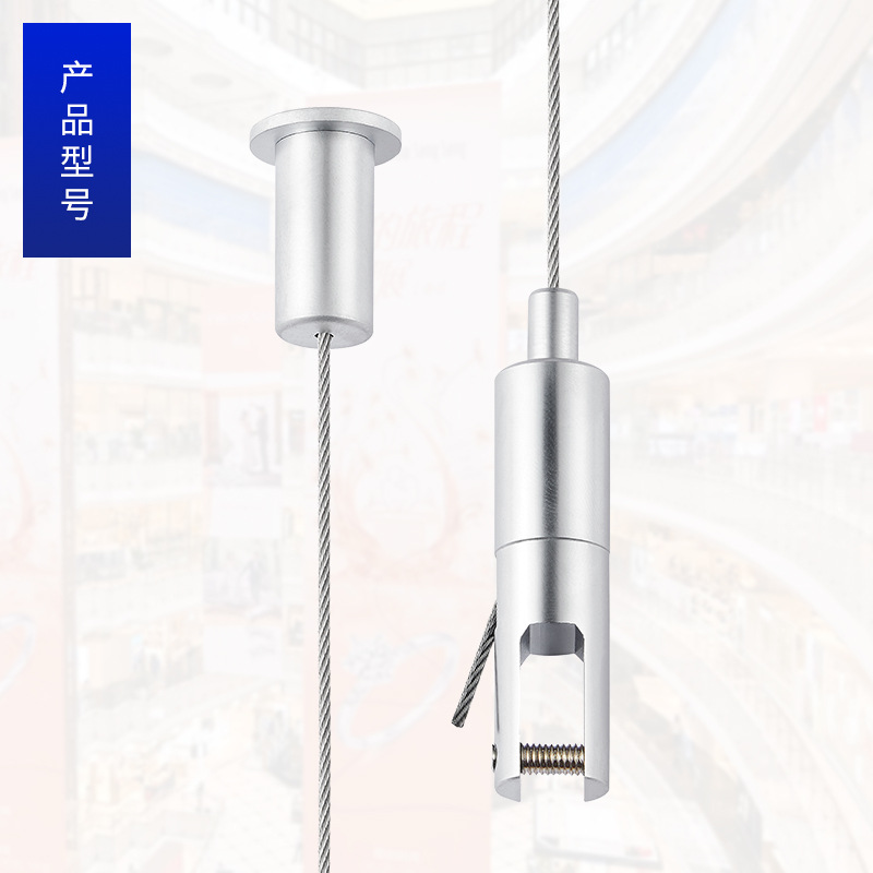 Billboard Hanging Rope Hardware Lighting Accessories Anti-Fall Rope Cable Clamp Painting Exhibition Hanging Device Lighting Hook Hanging Wire