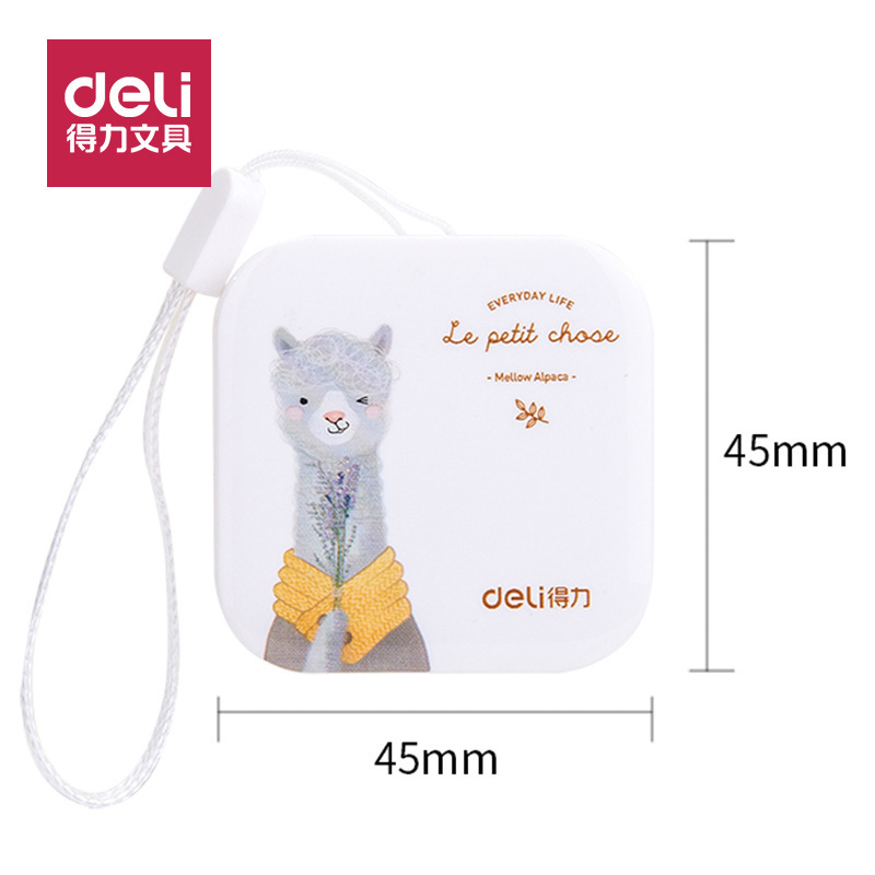 Deli 79651 tape measure 1.5m * 7mm portable mini plastic three-circumference measuring tape measure tape measure wholesale