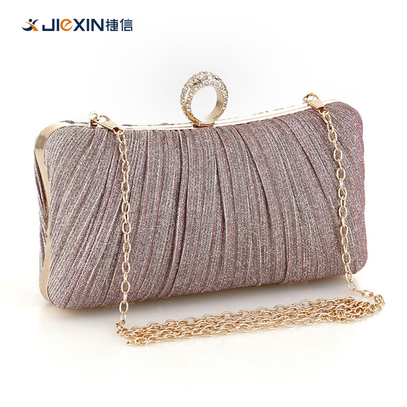 New Dinner Bag Pleated Clutch Bag Evening Bag New Chinese Style Banquet Bag Ladies Cross-Body Pleated Dress Cheongsam Bag