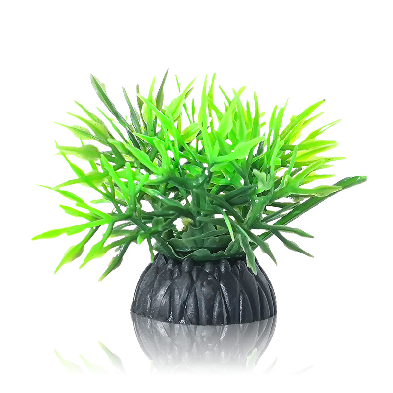 Simulated Aquatic Plant Landscaping Ornaments 4cm Plastic Grass Climbing Pet Landscaping Ornaments Fish Tank Decoration Pvc Aquatic Plant Fish Tank Ornaments