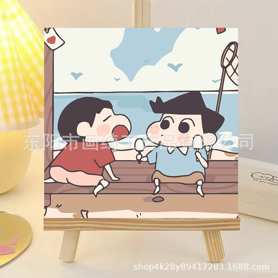 diy digital oil painting children's cartoon cartoon coloring handmade painting filling painting healing decorative painting factory wholesale