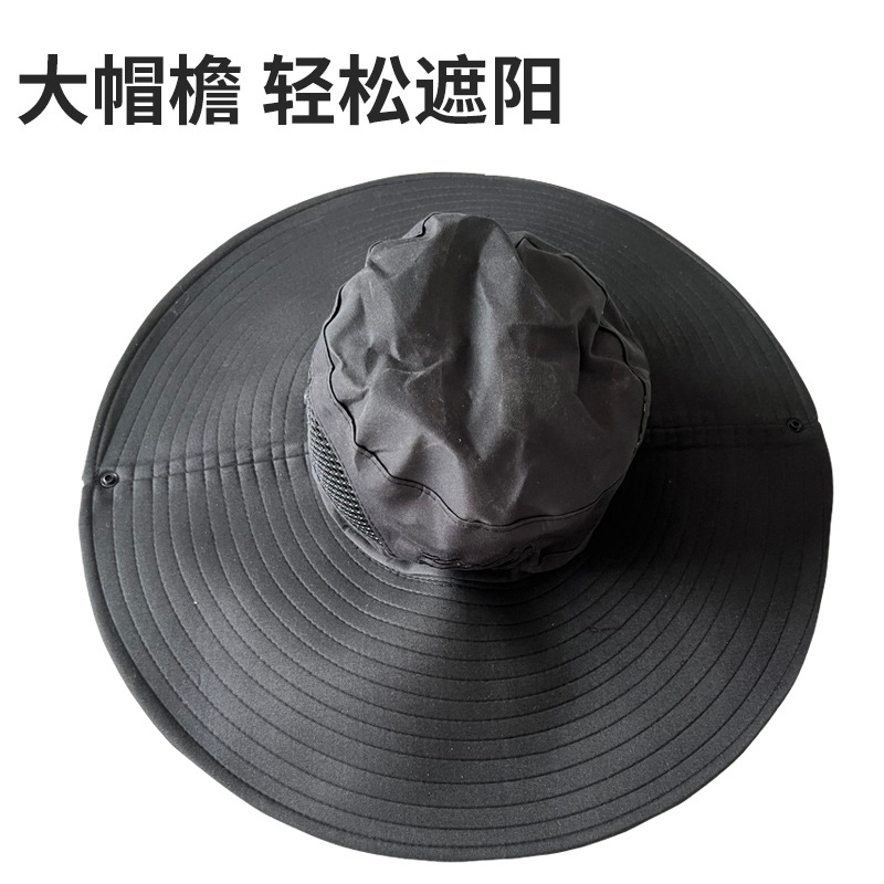 Manufacturer Customized Large Brim Mountaineering Hat Fishing Gear Supplies Fisherman Hat Summer Fashion Outdoor Sunshade Fishing Hat