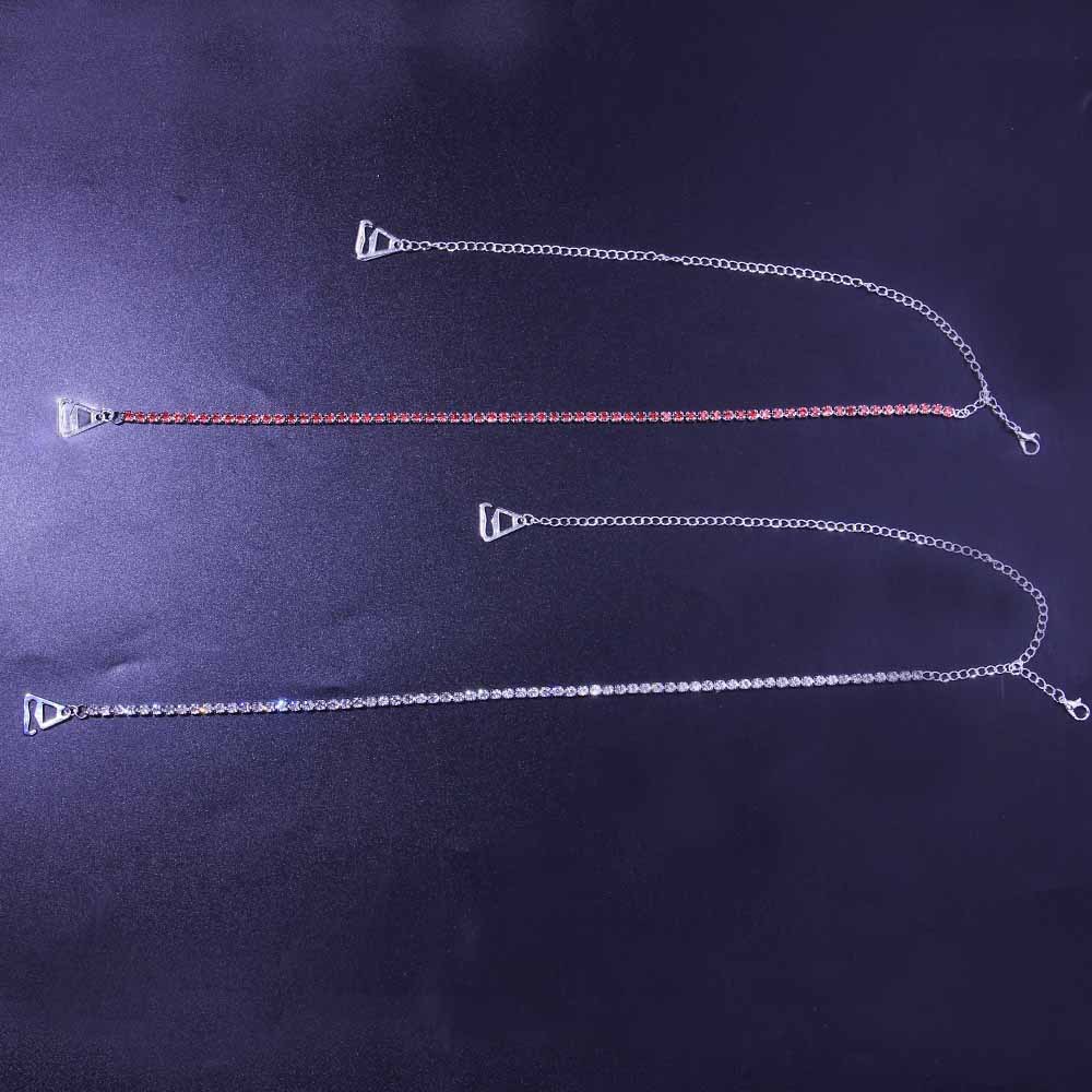 Amazon Fashion single row rhinestone Shoulder chain ins blogger same bra Shoulder chain Shoulder chain