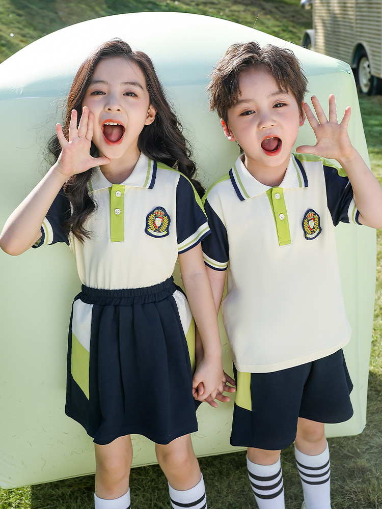 Green Sportswear Kindergarten Garden Clothing Primary School Students' Class Clothing Graduation Class Clothing