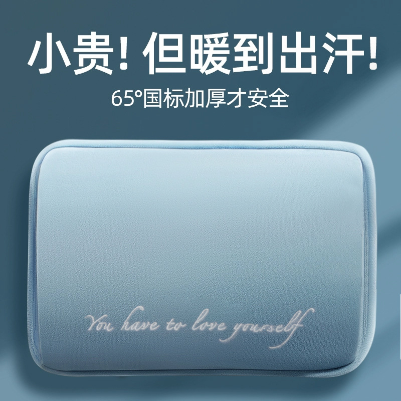 Новый национальный стандарт плюшевая грелка с водяным наполнением двойного вмешательства зарядка взрывозащита интеллектуальный контроль температуры электрическая грелка для кровати