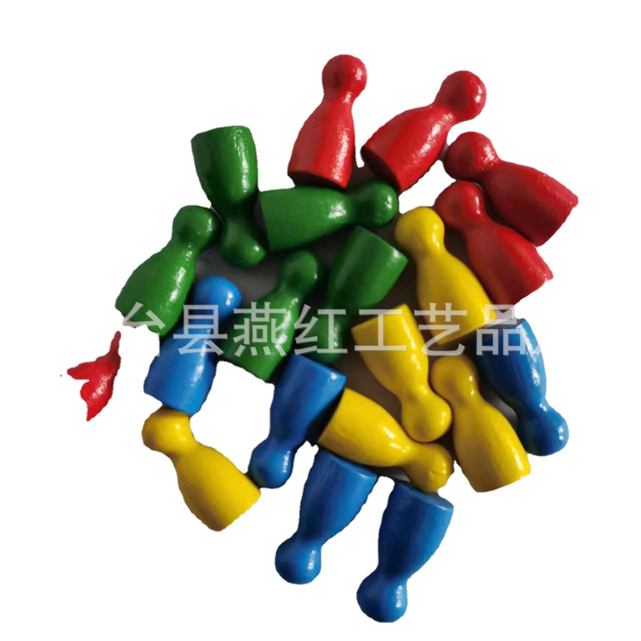 Wooden Human Chess Wooden Dice Chess Set Board Game Accessories Wooden Checkers Flying Chess Wholesale