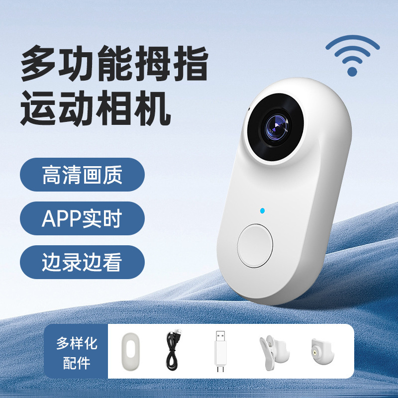 Камера с Wi-Fi для записи с перспективы питомца, антивибрационная, для ошейника