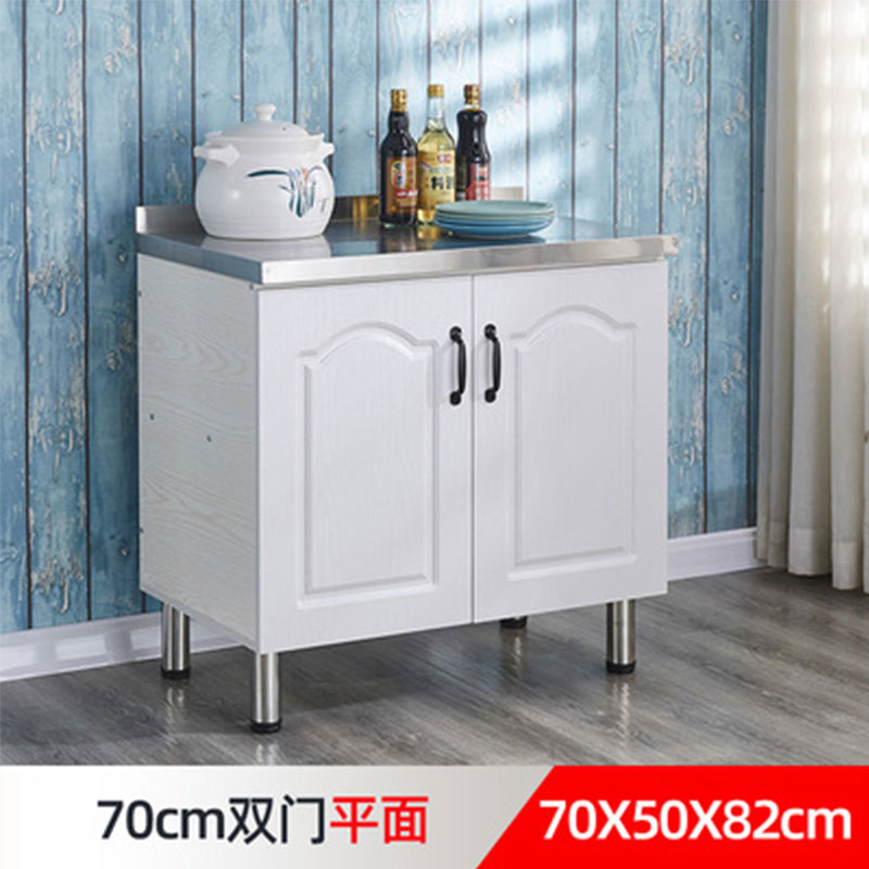 # N5 Simple Stainless Steel Cabinet Kitchen Cabinet Stove Cabinet Integrated Rental Kitchen Cabinet Home Storage Cabinet