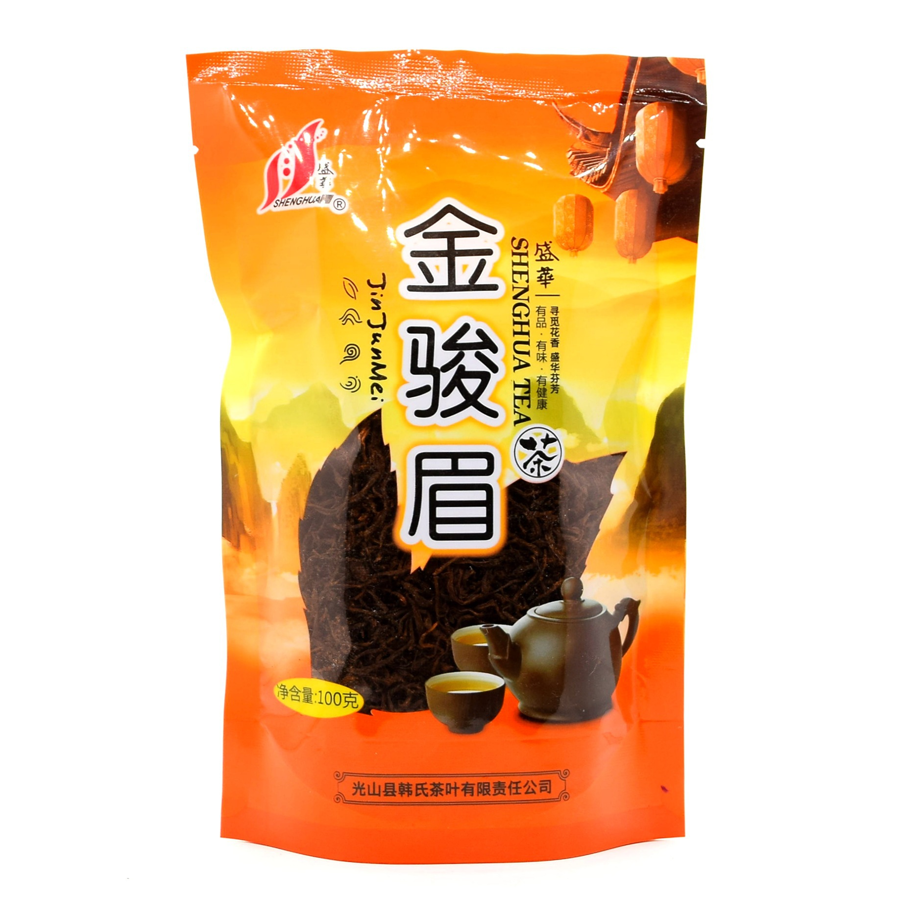 Shenghua brand tea 100g Xinyang maojian green tea jasmine tea Longjing Tieguanyin green tea Pu'er black tea wholesale