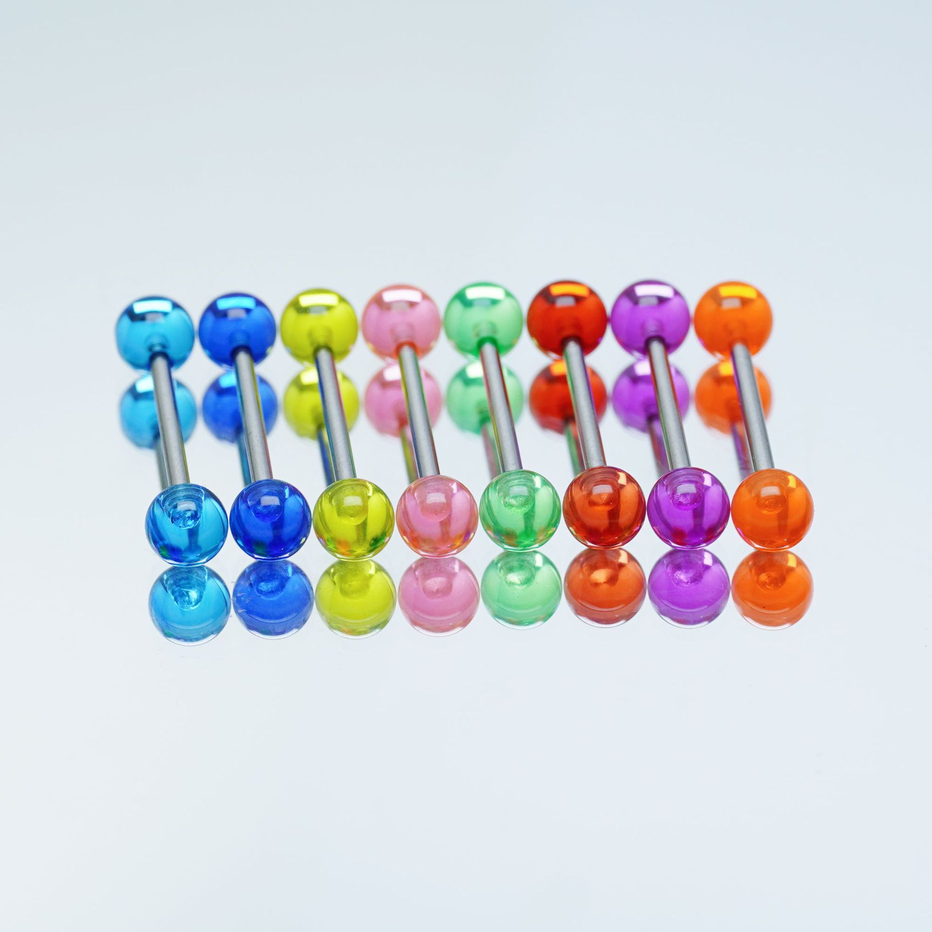 Transparent acrylic tongue nail replacement ball 6mm ball ear Bridge piercing jewelry diy accessories ball factory direct wholesale