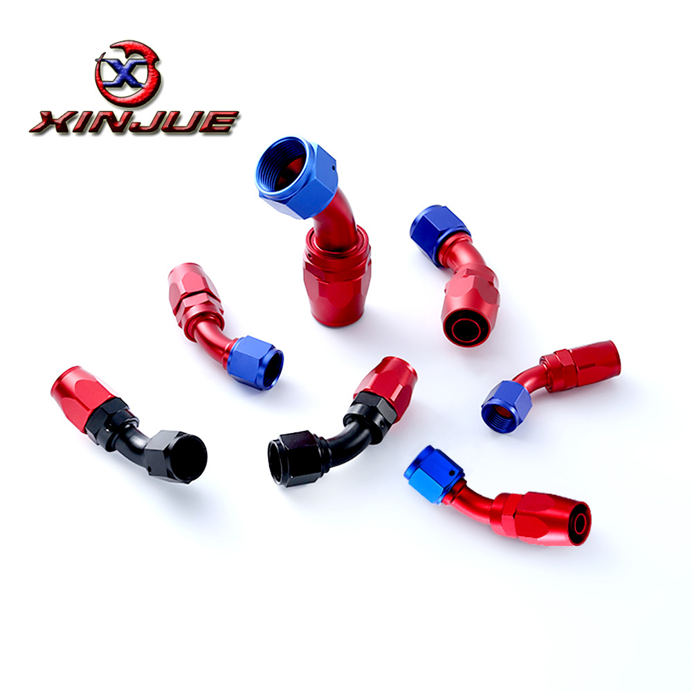Car Modified Aluminum Alloy Oil Cooling Joint An4-An16 Connector Oil Cooling Radiator Oil Pipe Quick Joint
