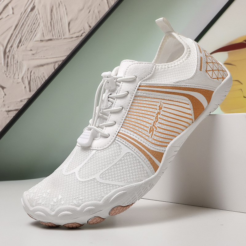 2025 New Summer Outdoor River Rafting Wading Shoes Men's Beach Swimming and Snorkeling Five-Finger Shoes Wading Amphibious Shoes