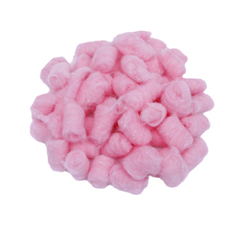 50 Mixed-Color Hamster Cotton Balls, Flower Balls, Absorbent Cotton Balls, Supplies, Cotton Winter Bedding, Warm Rainbow Cotton Balls