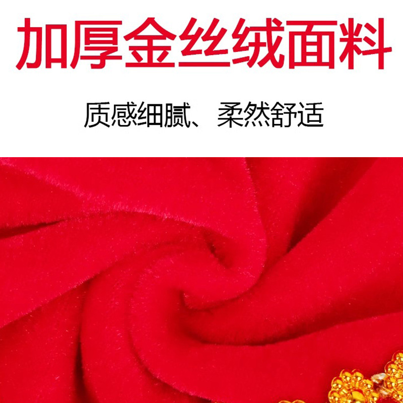 Dance Hand Silk Flower for Dancing Grades Square Dance Children's Red Handkerchief Northeast Yangko Errenzhuan Octagonal Towel Pair