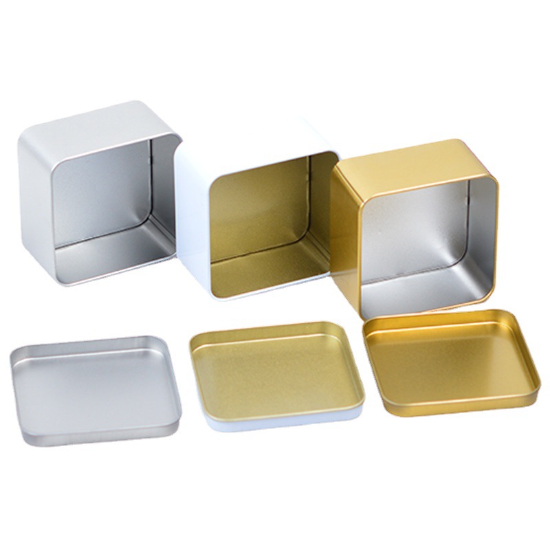 Spot tinplate 85 square iron box color tea box candy box underwear weight loss candy storage box iron box