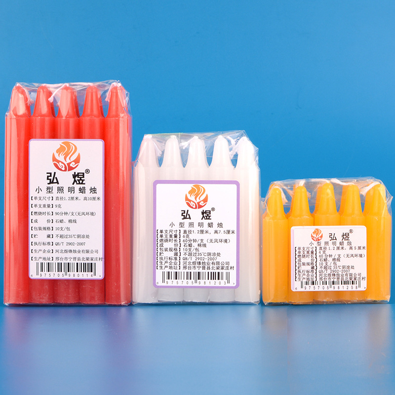 Мини короткая красная свеча 5 см для экспериментов бездымная обычная белая восковая свеча