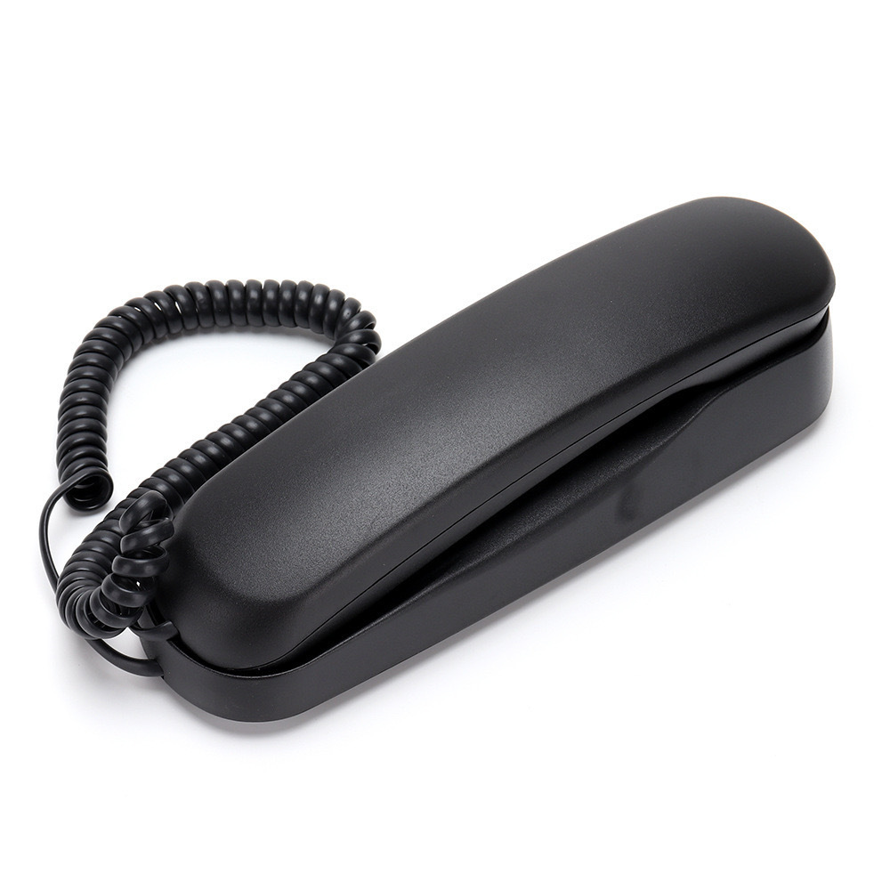 English Small Extension Neutral Logo-Free Telephone Small Hang-Up Table and Wall Dual-Use Office Fixed Landline Wholesale Cross-Border