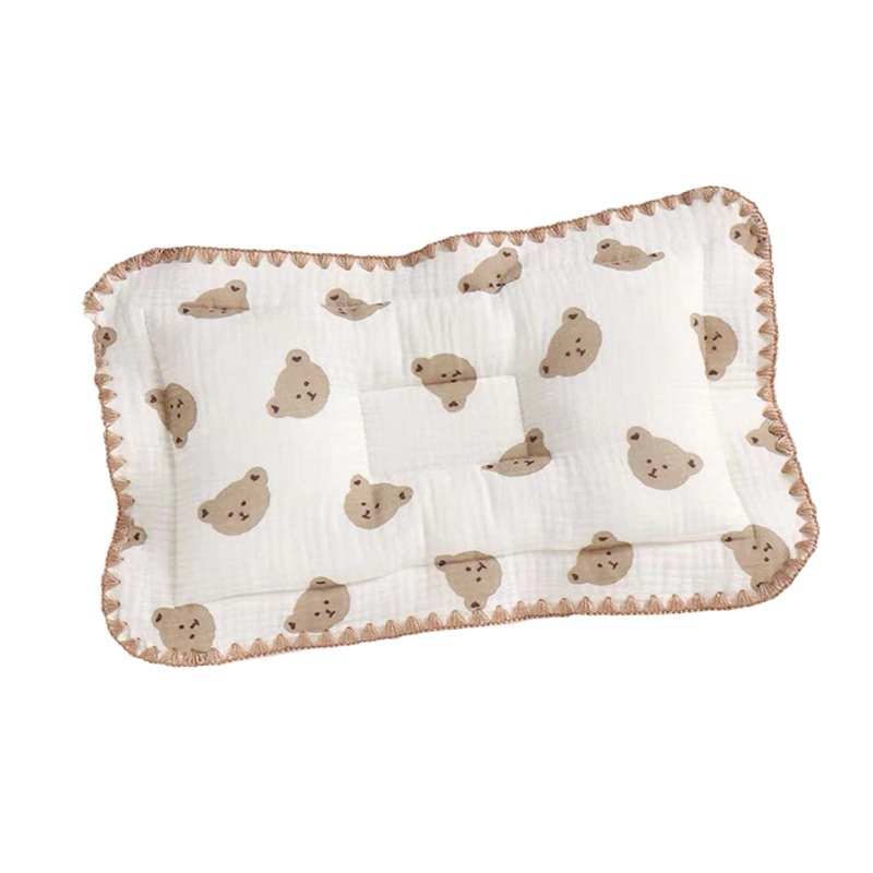 Baby Styling Pillow Class A Cotton Baby Correcting Pillow Deviation-preventing Correcting Newborn Comforting Pillow Sweat-absorbing Gauze Pillow