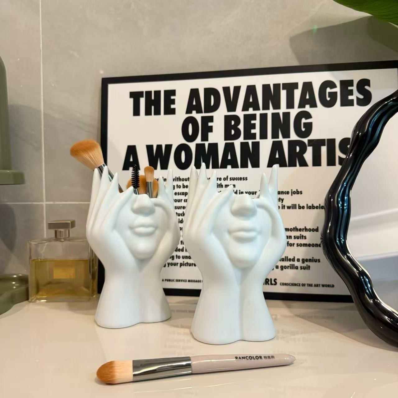 Креативный многофункциональный держатель для ручек и кисточек для макияжа