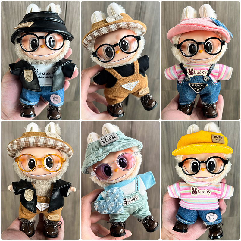 Only Clothes Suitable for Labubu 17cm Doll Clothes Labubu Clothes Cute Dress up Suit Toy Clothes
