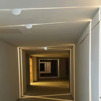 Outdoor Window Sill Lamp Waterproof Led House Hotel Courtyard Stair Aisle Window Frame Lamp Fan-Shaped Lighting Ray Lamp