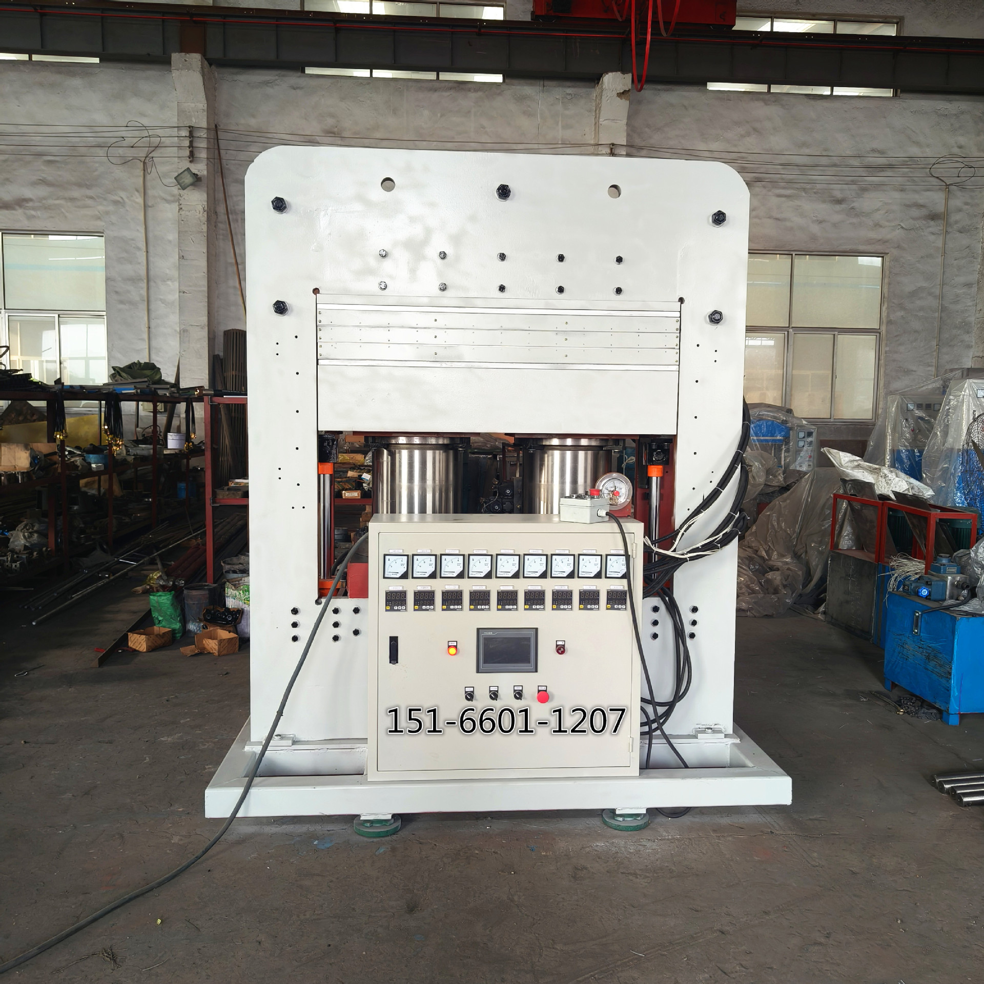 300t frame type composite material forming machine double mode rubber plastic vulcanizing machine frame type hydraulic press