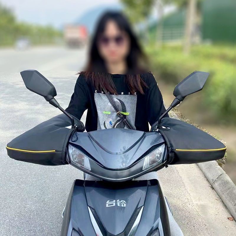 Winter charging heating handle set electric battery car electric heating handle set electric warm windproof gloves 12v48v60v72v