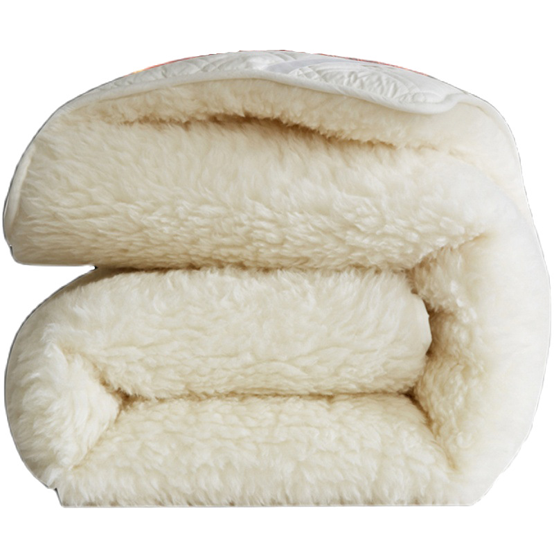 Mattress Australian Pure Wool Mattress Single Double Thickened Folding Cushion Lamb Fleece Mattress Home Bedding Genuine