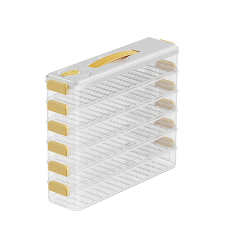 Kitchen Household Food Grade Dumpling Box Refrigerator Freezing Fresh Dumpling Storage Box Side Door Dumpling Wonton Freezing Box