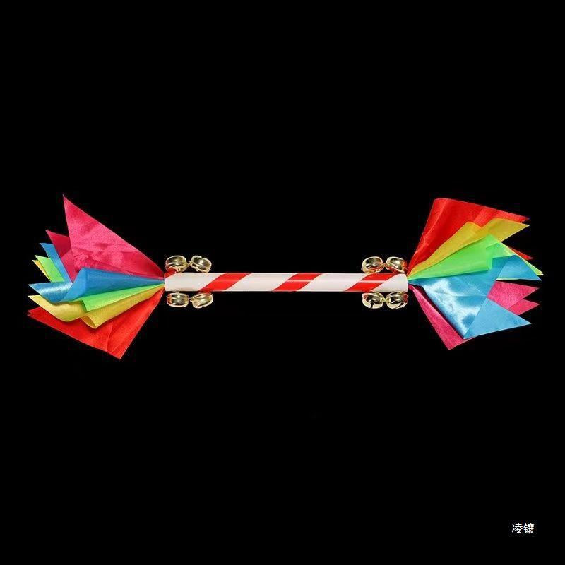 Teachers recommend Dance Special Children's Light Equipment Flower Stick Colorful Hand Rattle Square Dance Yangko