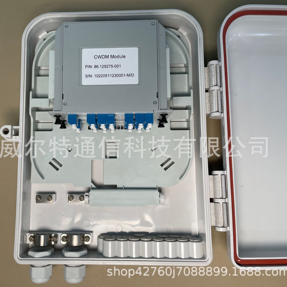 12 Channel Lgx Box Dual Fiber Coarse Wdm (Cwdm) Multiplexer/Demultiplexer Module